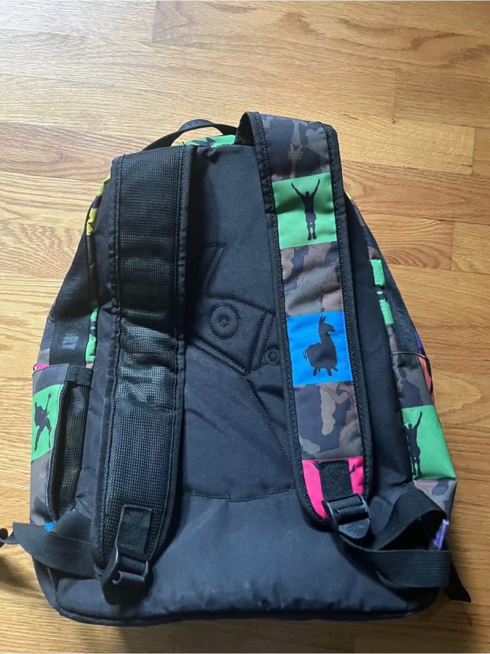 Kids Multicolor Checkered Backpack - Picture 2 of 3
